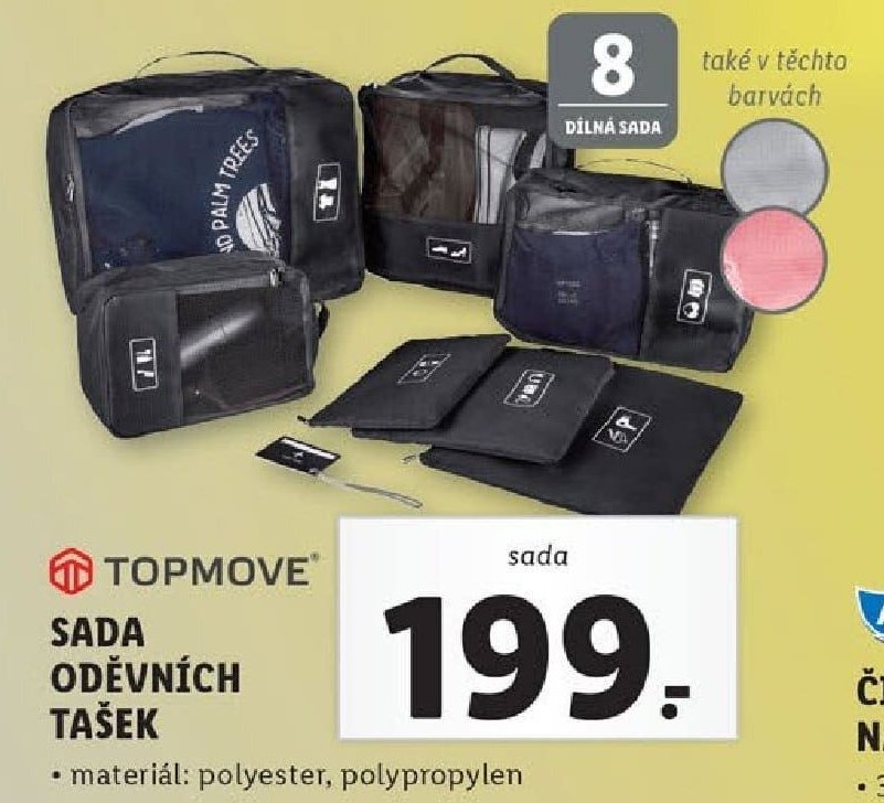 Sada oděvních tašek