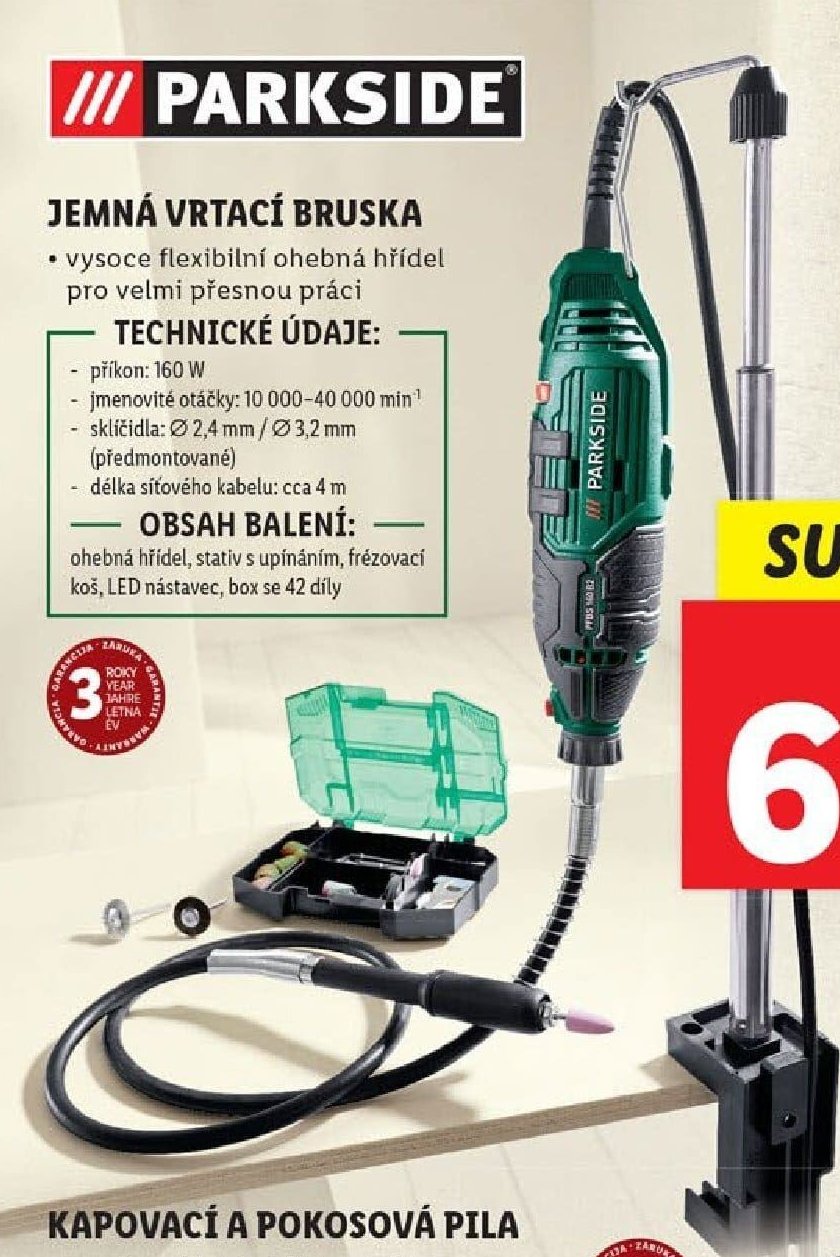 Jemná vrtací bruska