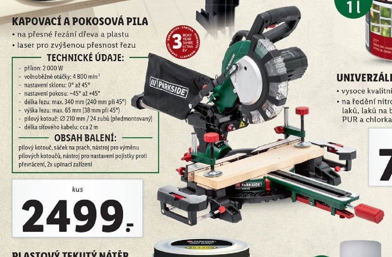 Kapovací a pokosová pila