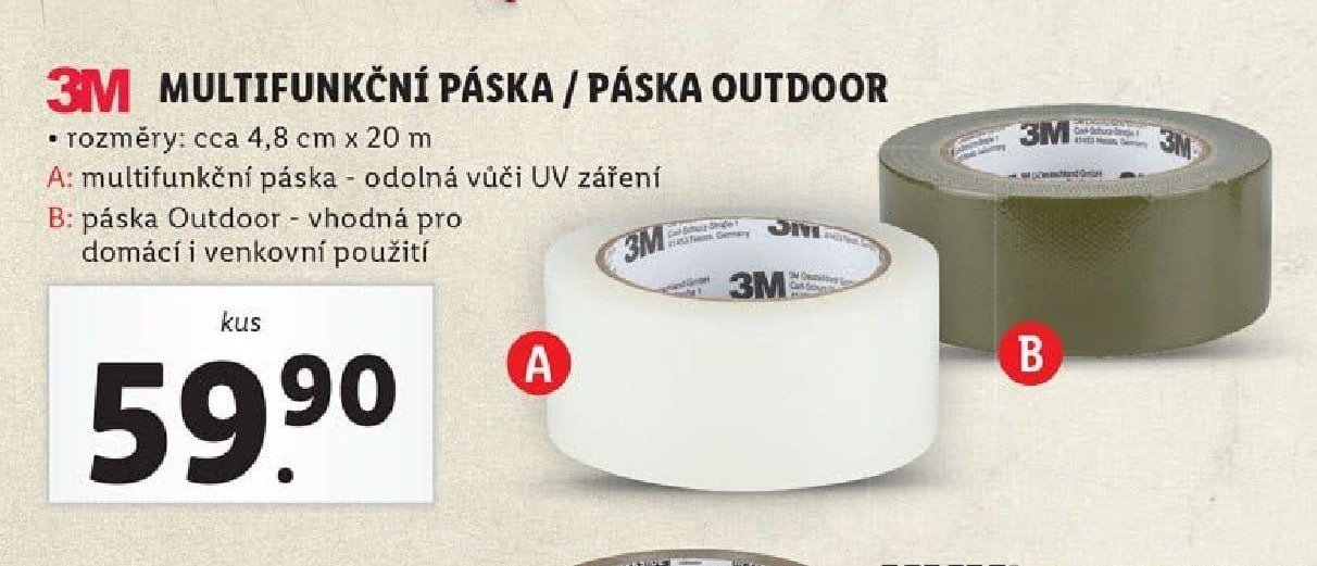 3M MULTIFUNKČNÍ PÁSKA / PÁSKA OUTDOOR