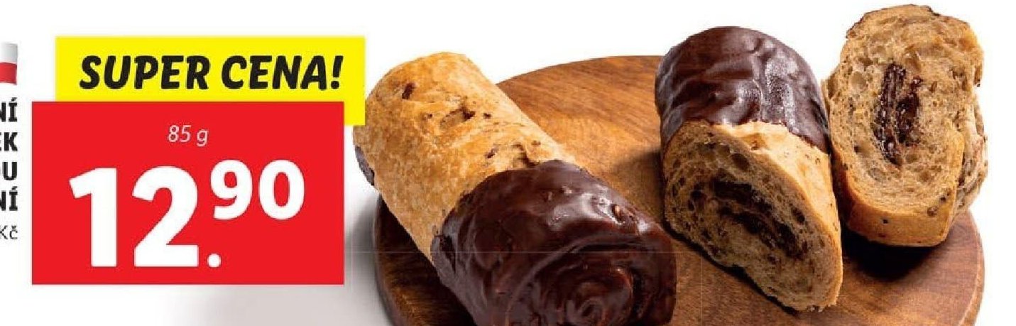 Cereální závitek s nugátovou náplní