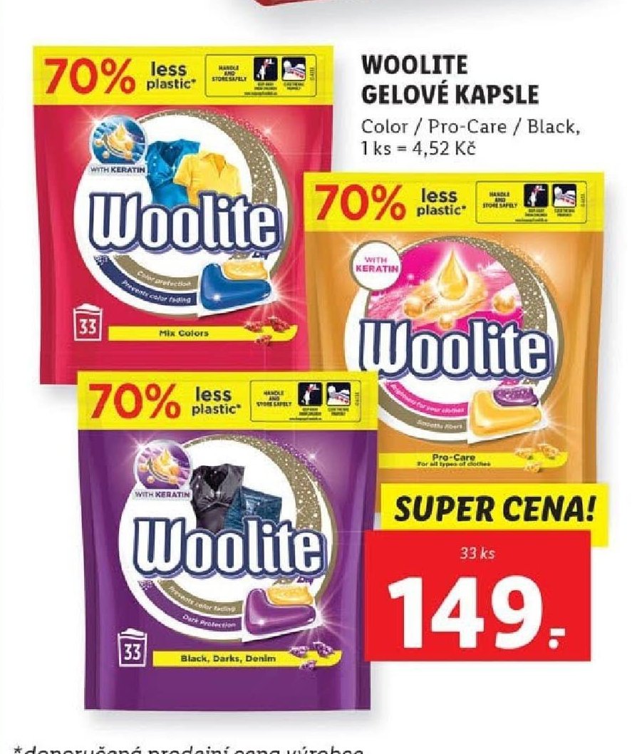 Woolite gelové kapsle