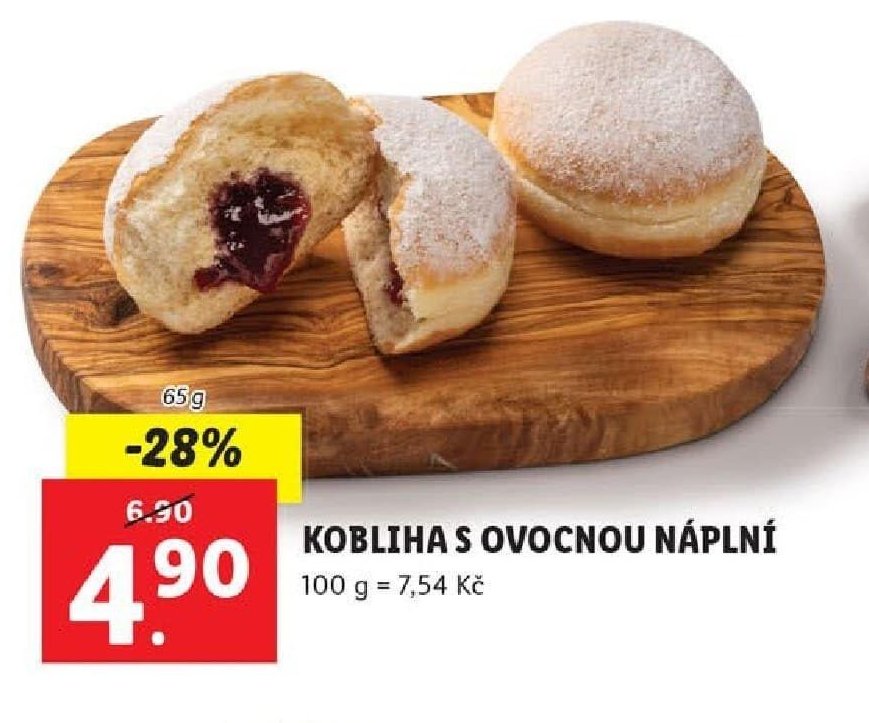 KOBLIHA S OVOCNOU NÁPLNÍ
