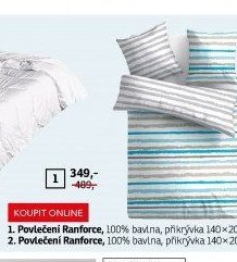 Povlečení Ranforce (modrý vzor)