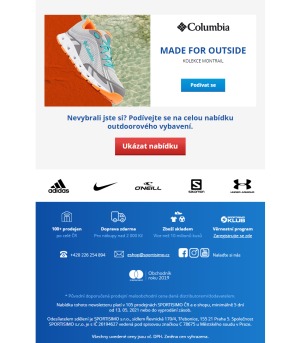 akční leták Sportisimo 13.5.2021-18.5.2021