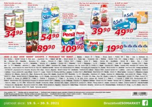 akční leták ESO MARKET 19.5.2021-30.5.2021