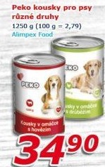 Konzerva pro psy Peko