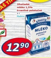 Mléko trvanlivé Jihočeské Madeta - 1,5% polotučné