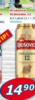 Pivo světlý ležák Královská 12° Krušovice