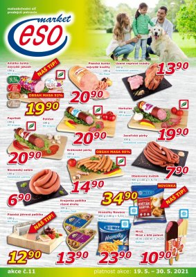 akční leták ESO MARKET 19.5.2021-30.5.2021