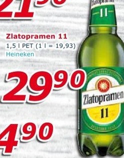 Pivo světlý ležák 11° Zlatopramen
