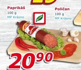 Salám Paprikáš Krásno