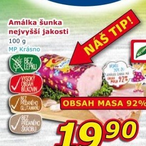 Šunka Amálka nejvyšší jakosti Krásno