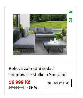Rohová zahradní sedací souprava se stolkem Singapur - ASKO akcniletaky.com
