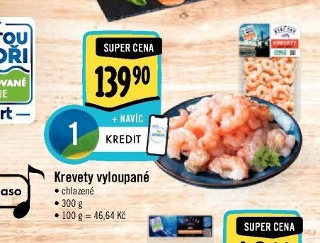 Krevety vyloupané