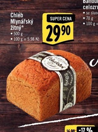 Chléb Mlynářský žitný