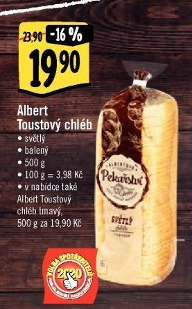 Albert Toustový chléb
