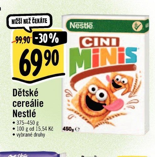 Dětské cereálie Nestlé