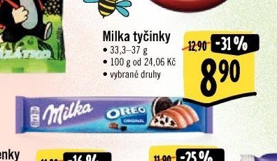 Milka tyčinky
