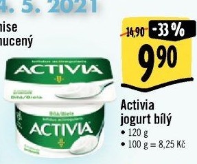 Bílý jogurt Activia Danone