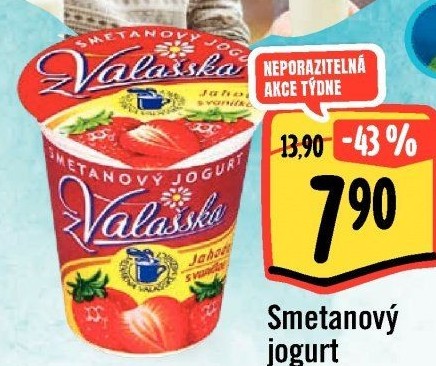 Jogurt smetanový ochucený z Valašska Mlékárna Valašské Meziříčí
