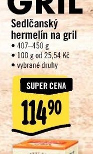 Sedlčanský hermelín na gril