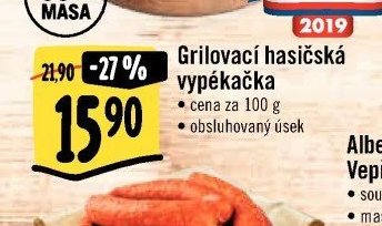 Grilovací hasičská vypěkačka