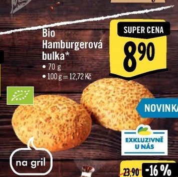 Bio Hamburgerová bulka