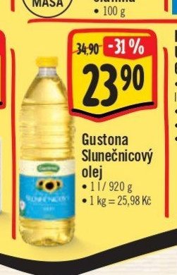 Gustona Slunečnicový olej