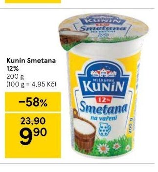 Kunín Smetana 12%