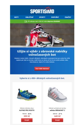 akční leták Sportisimo 18.5.2021-23.5.2021