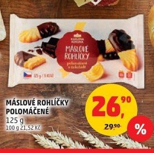 Máslové rohlíčky polomáčené