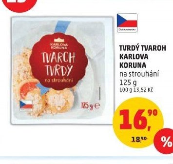 Tvrdý tvaroh Karlova Koruna