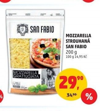 Mozzarella strouhaná San Fabio