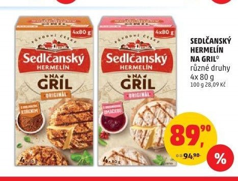 Sedlčanský Hermelín na gril