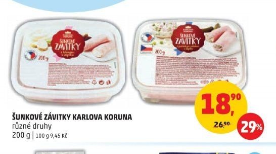 ŠUNKOVÉ ZÁVITKY KARLOVA KORUNA