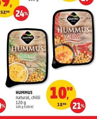 HUMMUS natural, chilli