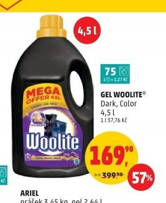Gel Woolite Dark, Color