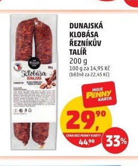 Dunajská klobása Řezníkův talíř 200 g