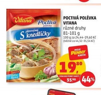 Poctivá polévka Vitana 81-101 g