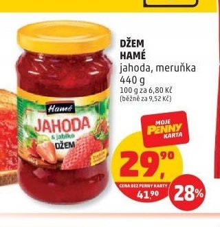 DŽEM HAMÉ jahoda, meruňka
