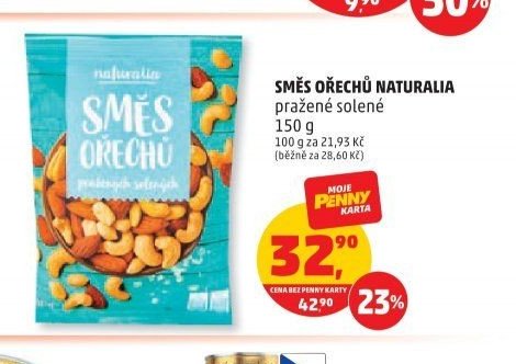 SMĚS OŘECHŮ NATURALIA pražené solené
