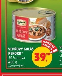 Vepřový guláš Rekord