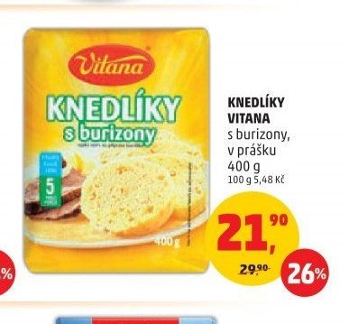 KNEDLÍKY VITANA s burizony, v prášku