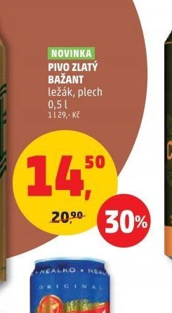 PIVO ZLATÝ BAŽANT ležák