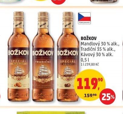 BOŽKOV Mandlový, Tradiční, Kávový