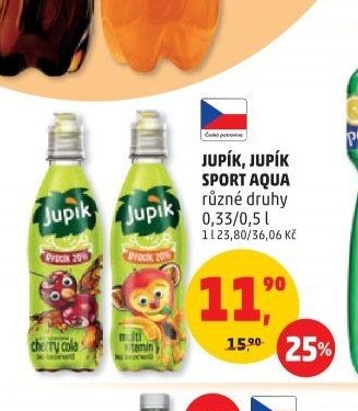 Jupík, Jupík Sport Aqua 0,33/0,5 l