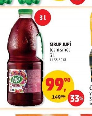 Sirup Jupí 3 l