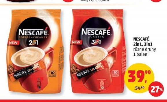 Nescafé 2in1, 3in1