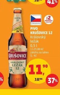 Pivo Krušovice 12 Královský ležák